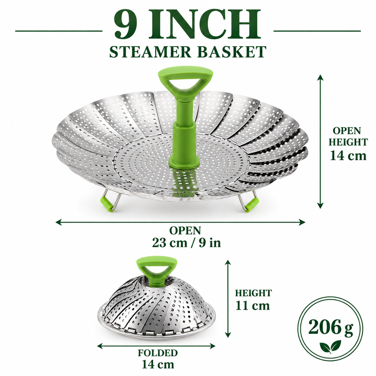 🔥Flash Deal 70% – Adjustable Stainless Steel Steamer Basket