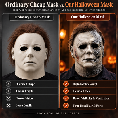 Realistic Horror Mask For Halloween Parties, Cosplay & Costume Events