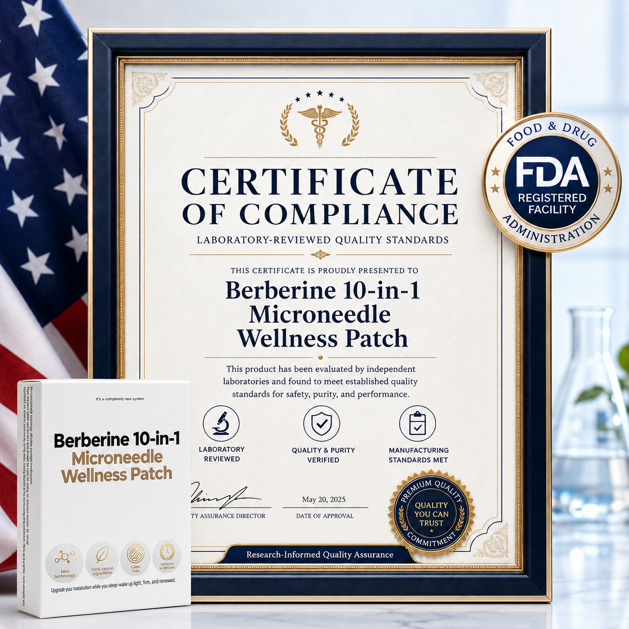 Dluvivo® Berberine 10-in-1 Nano Microneedle Wellness