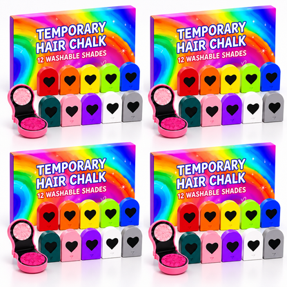 🌈FLASH 66% OFF – 12-Color Washable Hair Chalk