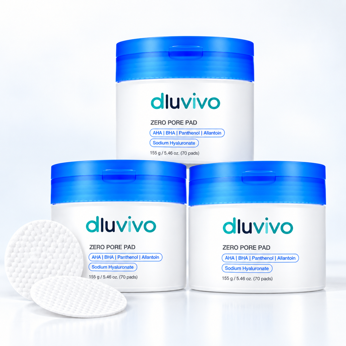 🔥 LIMITED-TIME 75% OFF — Dluvivo® Zero Pore Pads – Dual-Texture AHA + BHA Pore Care Pads