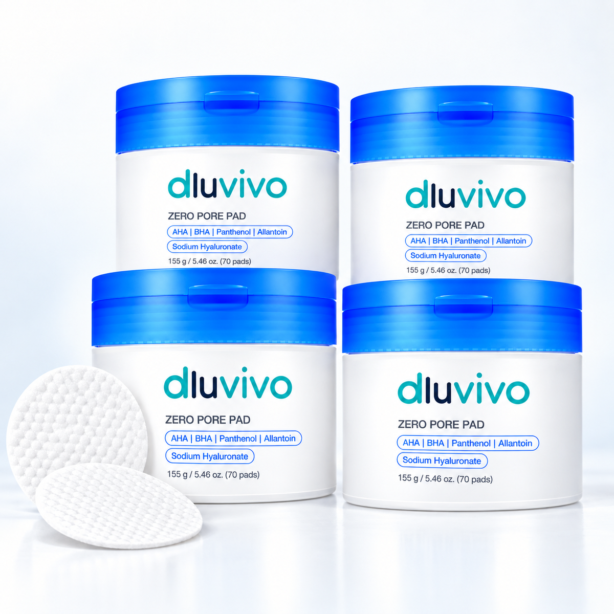 🔥 LIMITED-TIME 75% OFF — Dluvivo® Zero Pore Pads – Dual-Texture AHA + BHA Pore Care Pads