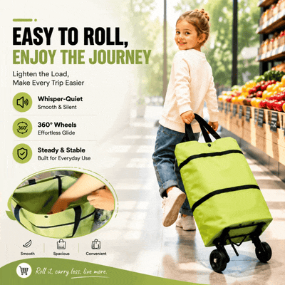 Dluvivo® Foldable Rolling Grocery Bag