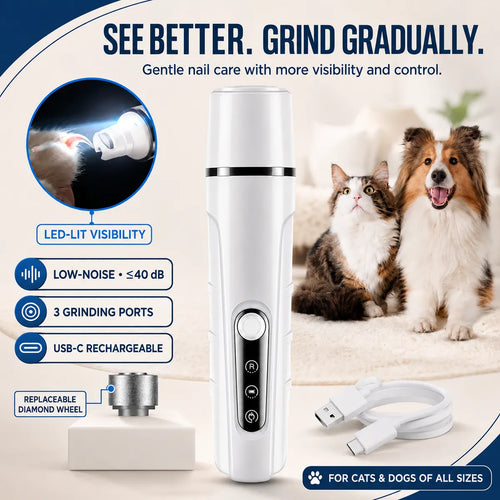 PET NAIL CARELED-Lit Low-NoiseNail Grinder