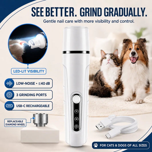 PET NAIL CARELED-Lit Low-NoiseNail Grinder