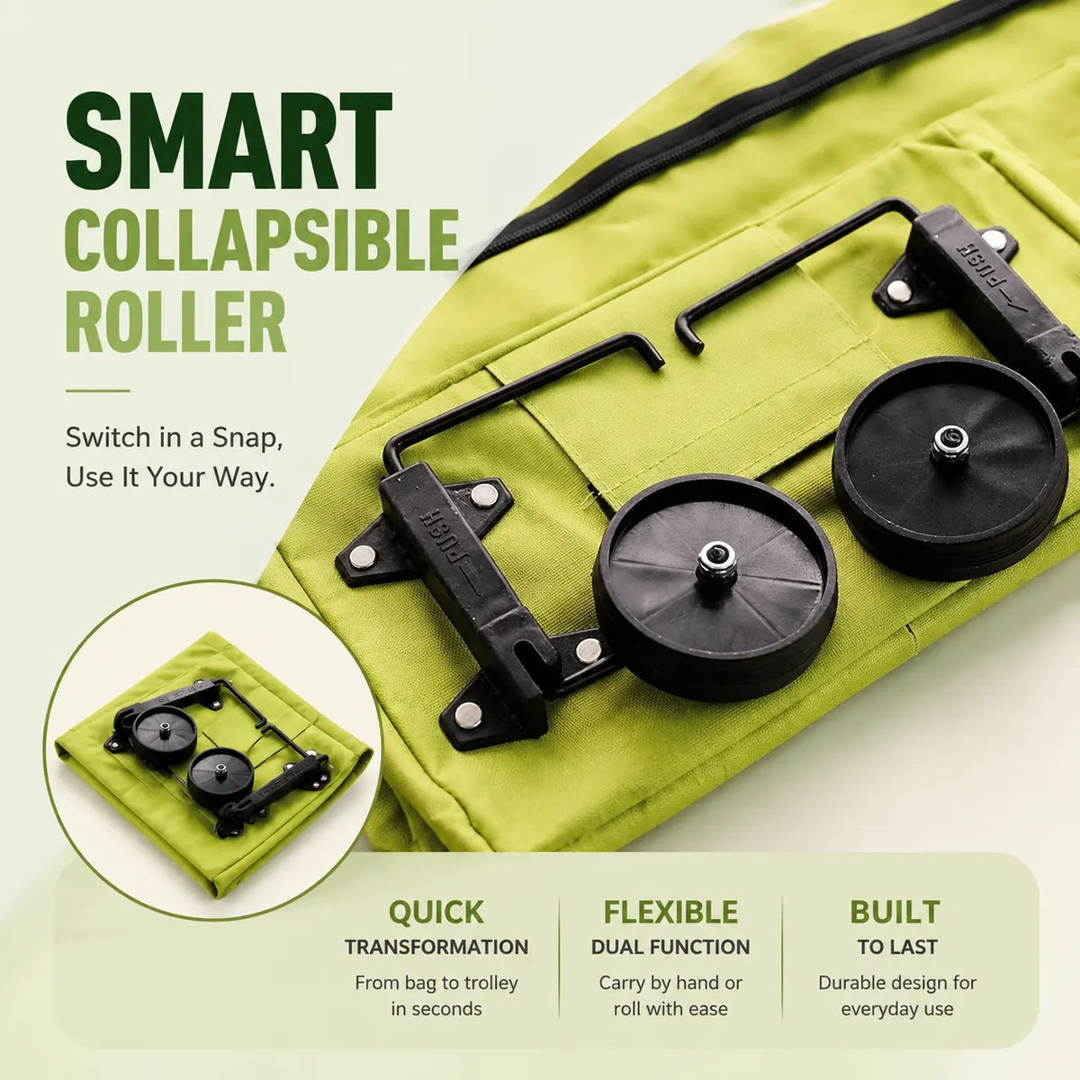 Foldable Rolling Grocery Bag（upsell）