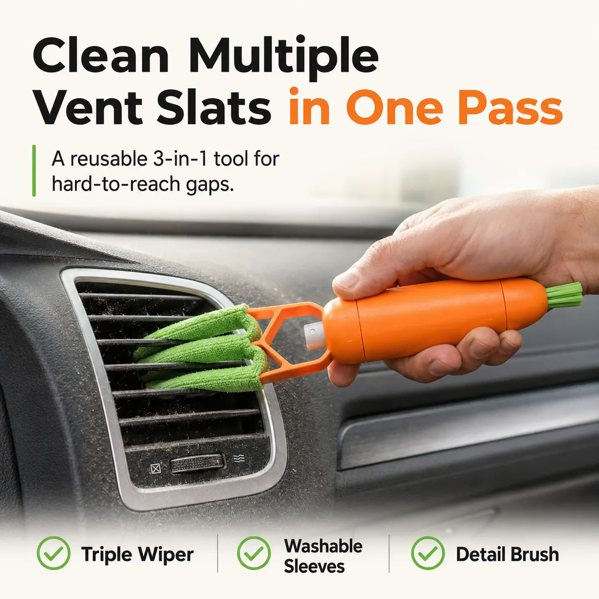 Ventiva®-3-IN-1 VENT CLEANER 💨 ✨（upsell）