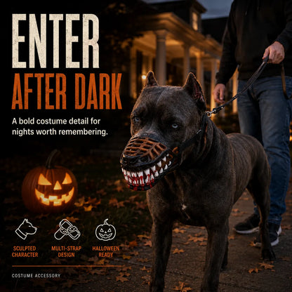 Dluvivo® Monster Muzzle Costume for Dogs Unleash the Halloween Look