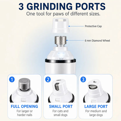 PET NAIL CARELED-Lit Low-NoiseNail Grinder
