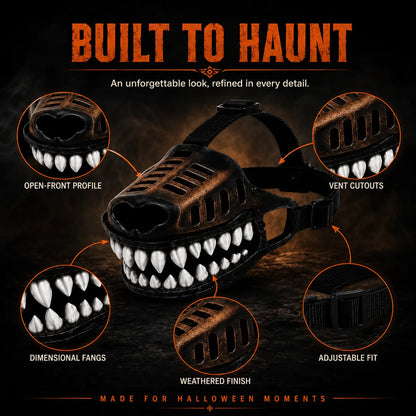 Dluvivo® Monster Muzzle Costume for Dogs Unleash the Halloween Look