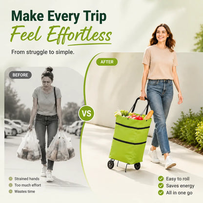 Foldable Rolling Grocery Bag（upsell）