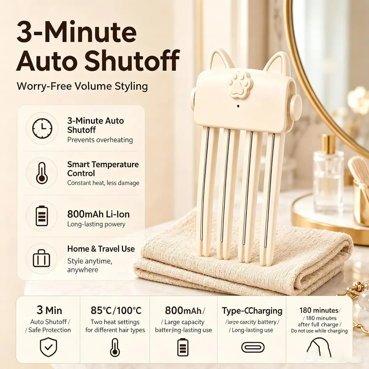 Dluvivo® Heated Hair Volume Clip