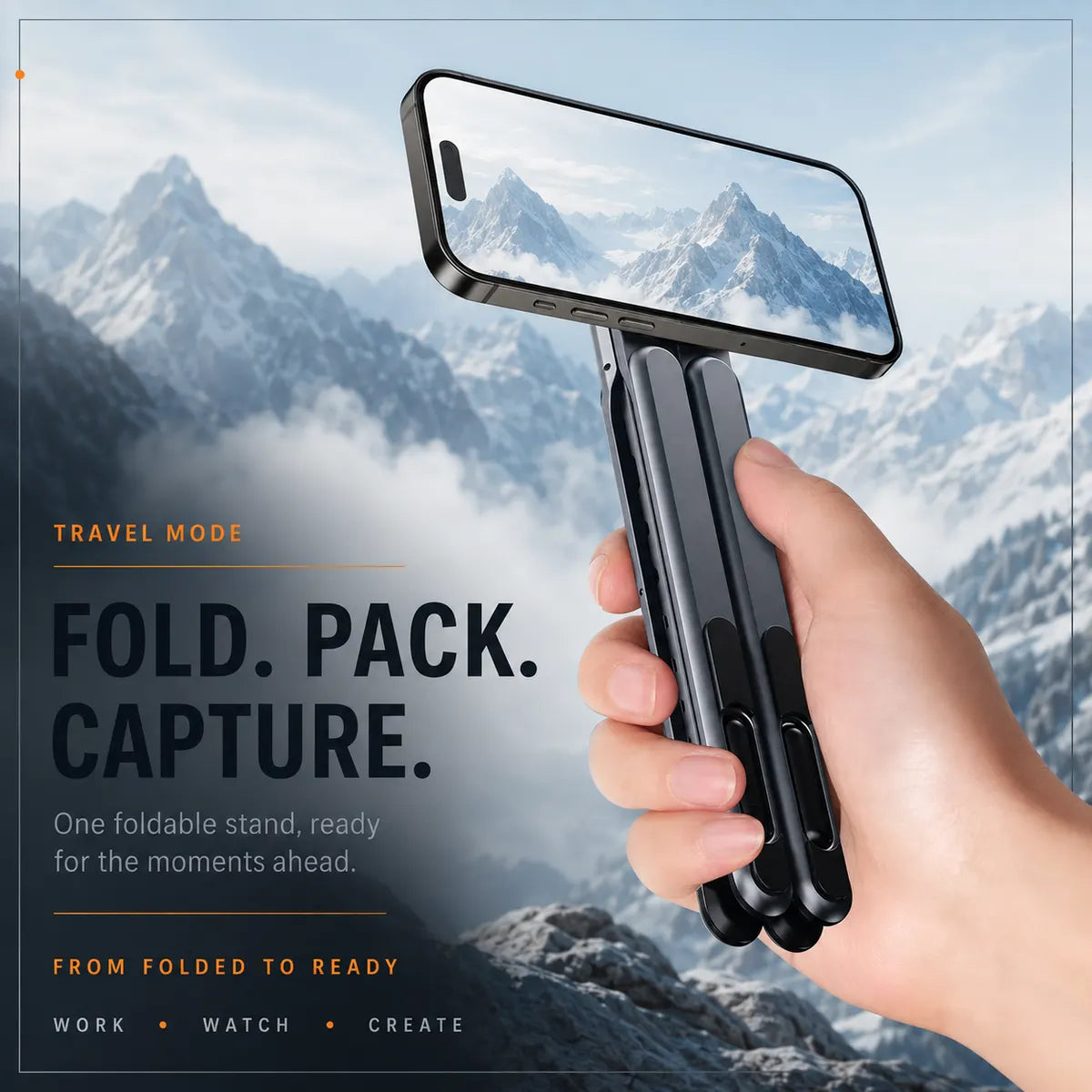 Foldable Multi-Device Stand