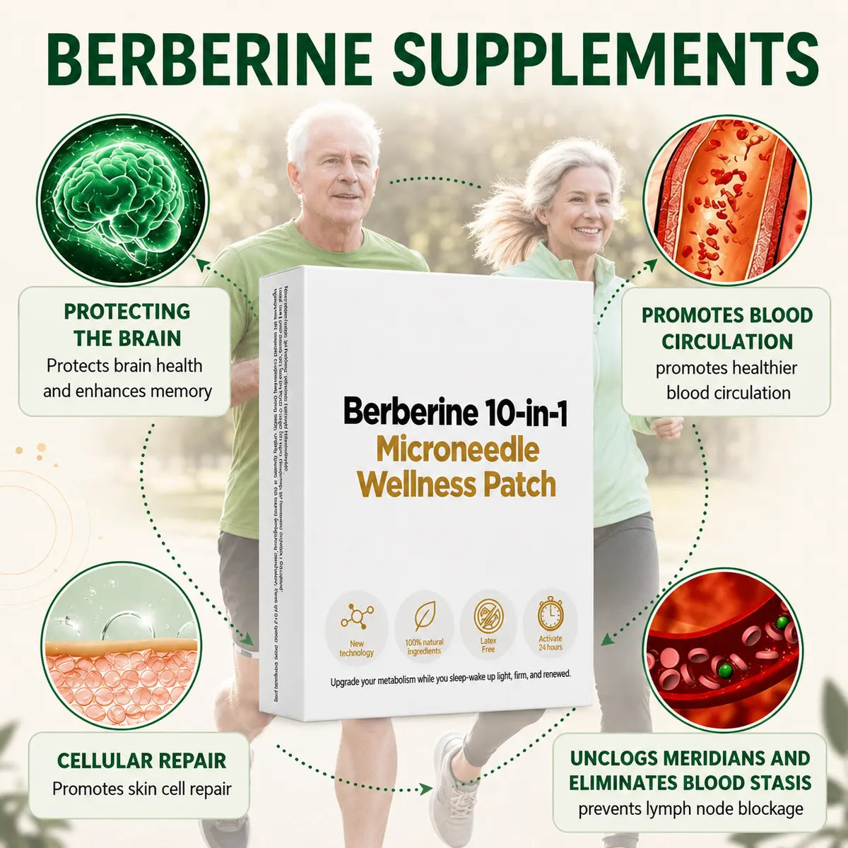 Dluvivo® Berberine 10-in-1 Nano Microneedle Wellness