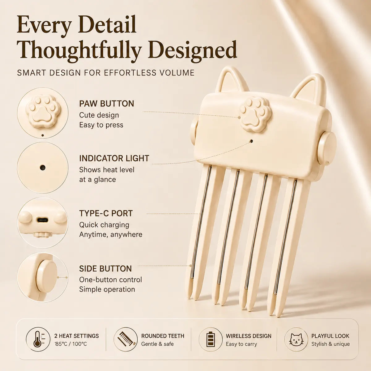Dluvivo® Heated Hair Volume Clip