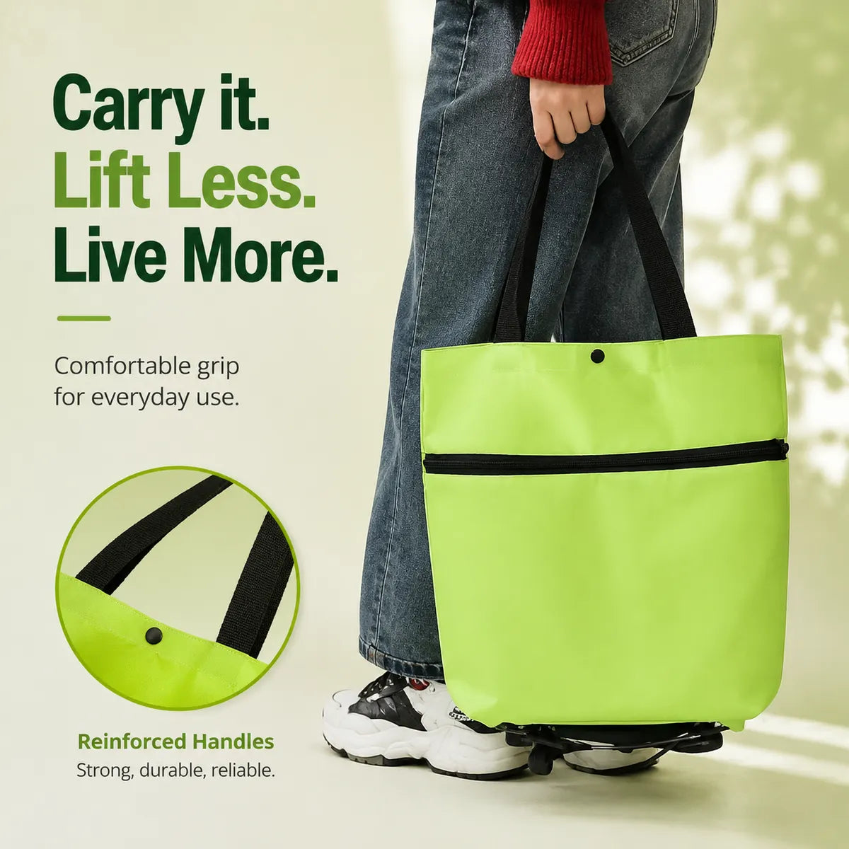Foldable Rolling Grocery Bag（upsell）
