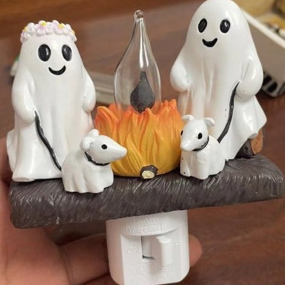 Halloween Ghost Campfire Flickering Nightlight（upsell）