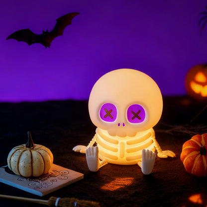 Dluvivo® Halloween 8-Color Skull Night Light