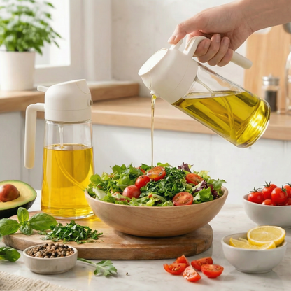 2-in-1 Glass Olive Oil Sprayer & Dispenser（29.99）