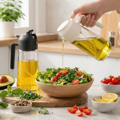 2-in-1 Glass Olive Oil Sprayer & Dispenser（29.99）
