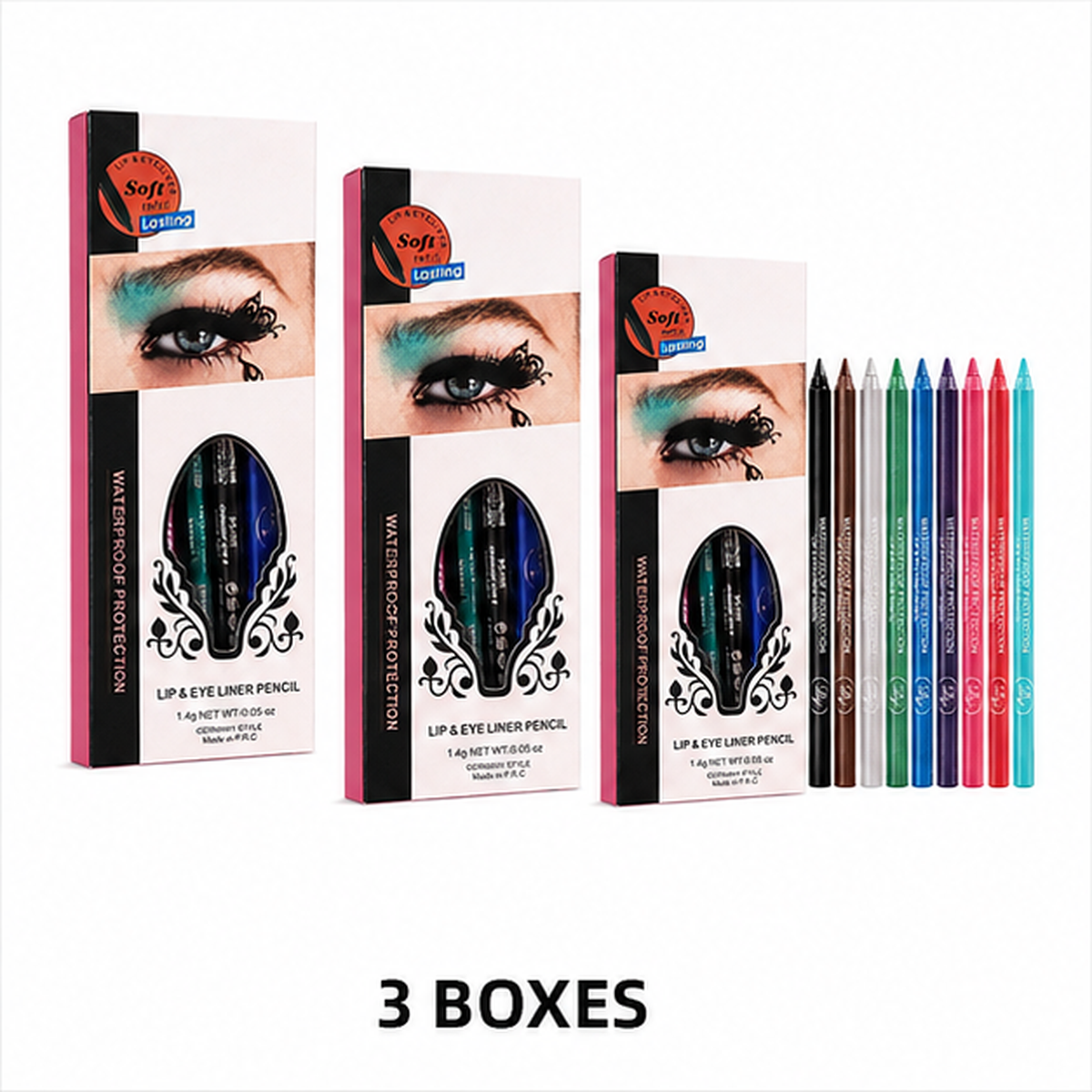 🔥 FINAL CHANCE — 64% OFF — 13-Color Waterproof Lip & Eye Liner Pencil Set