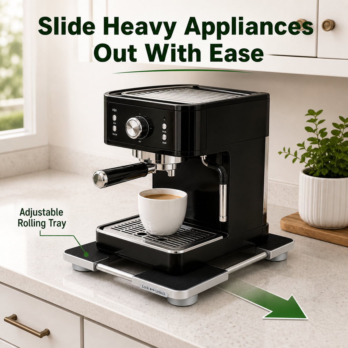 🔥 LAST DAY — 50% OFF | Adjustable Appliance Rolling Tray（upsell）