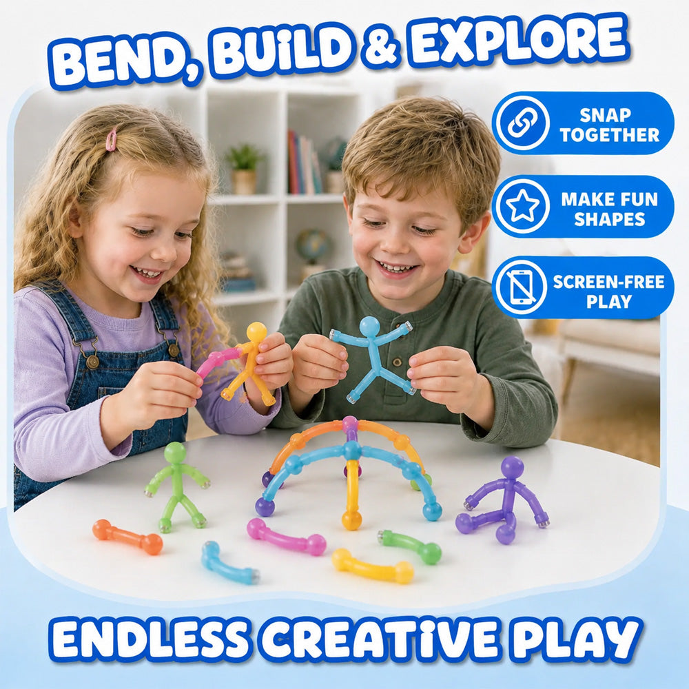 Dluvivo 10-Pack Magnetic Stick Figure Fidget Toys