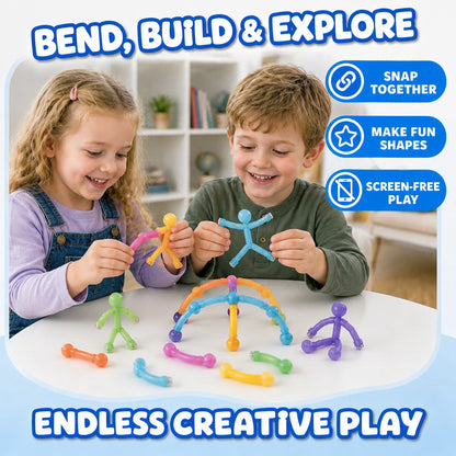 Dluvivo 10-Pack Magnetic Stick Figure Fidget Toys