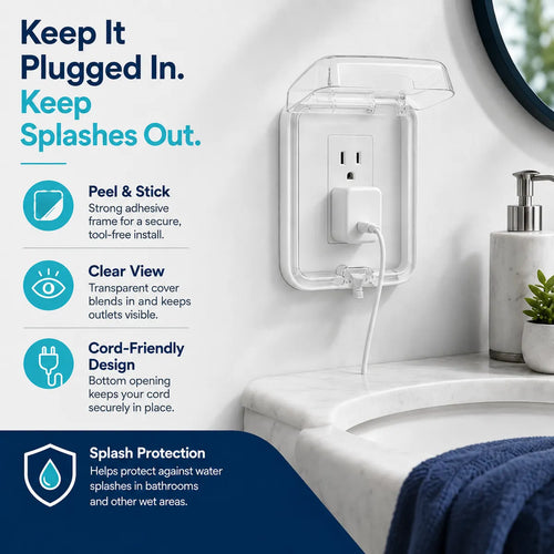 ClearFlip®-HOME OUTLET COVER 💦 🔌 Bathroom Switch & Socket Splash-Proof Cover