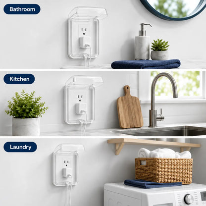 ClearFlip®-HOME OUTLET COVER 💦 🔌 Bathroom Switch & Socket Splash-Proof Cover