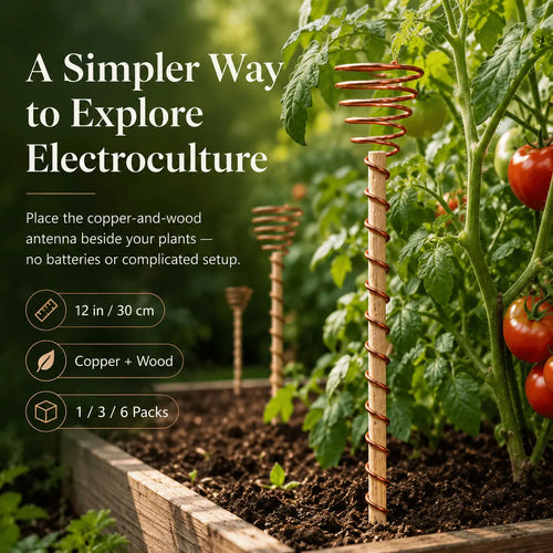 Copper Antenna Garden Stake