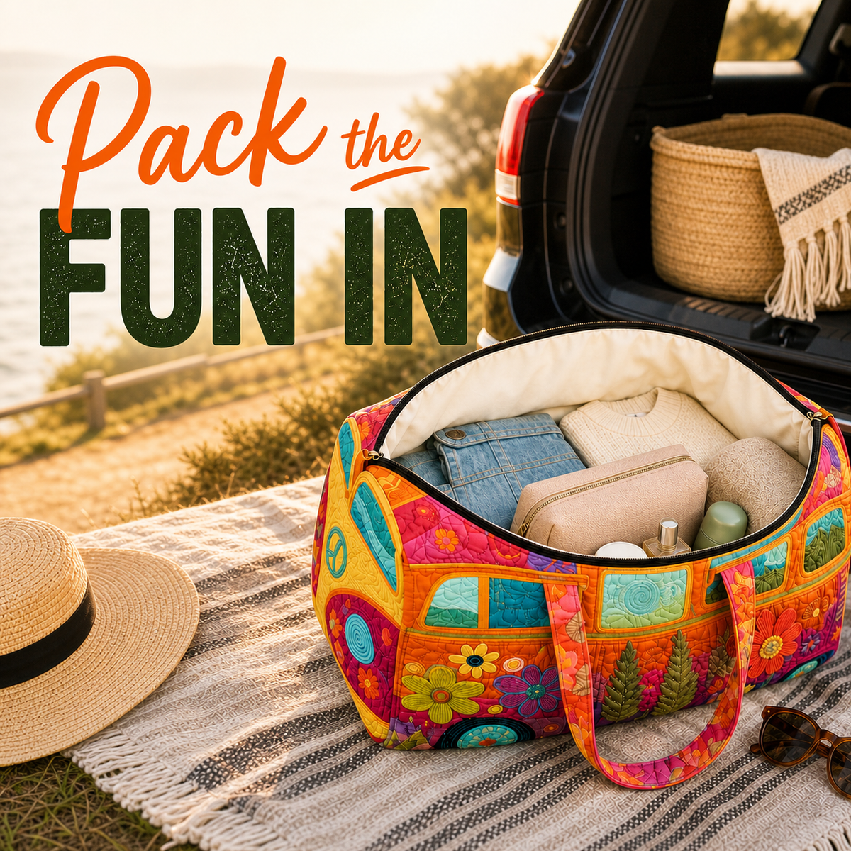 🔥 TODAY ONLY 59% OFF — Retro Van Weekender Bag