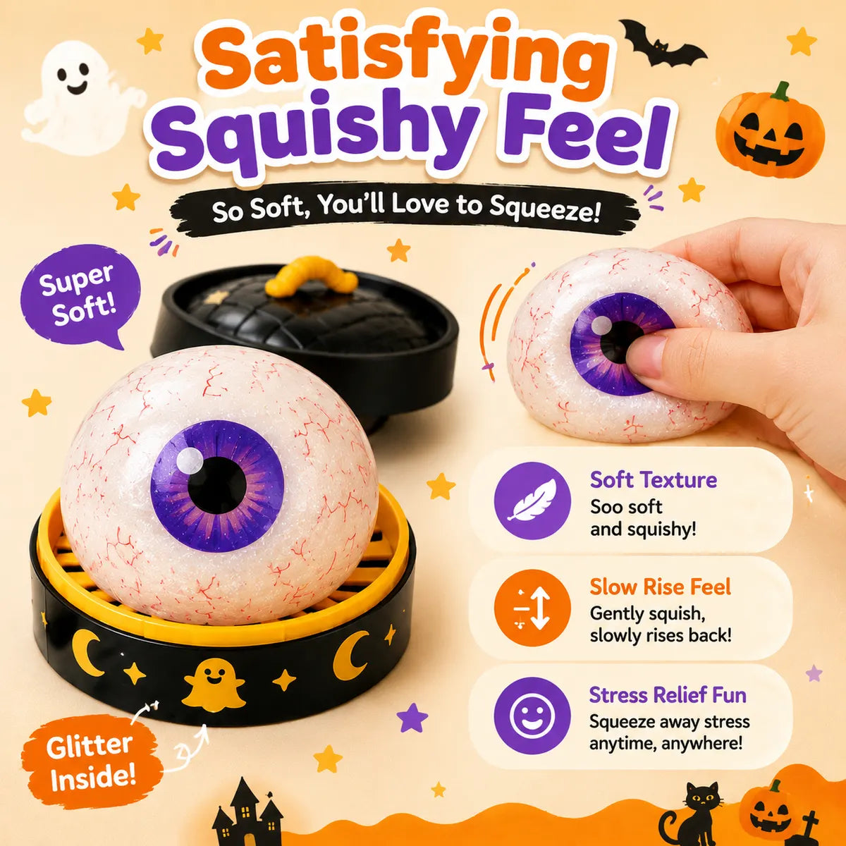 🔥 FINAL DAY 50% OFF — Halloween Squishies: Stress Relief Fun For Adults & The Perfect Gift For Kids