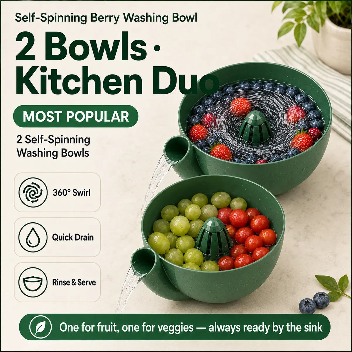2 Bowls · Kitchen Duo