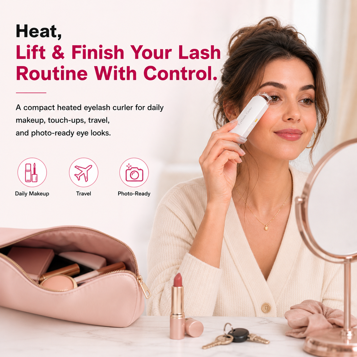 Dluvivo® Rechargeable Heated Eyelash Curler