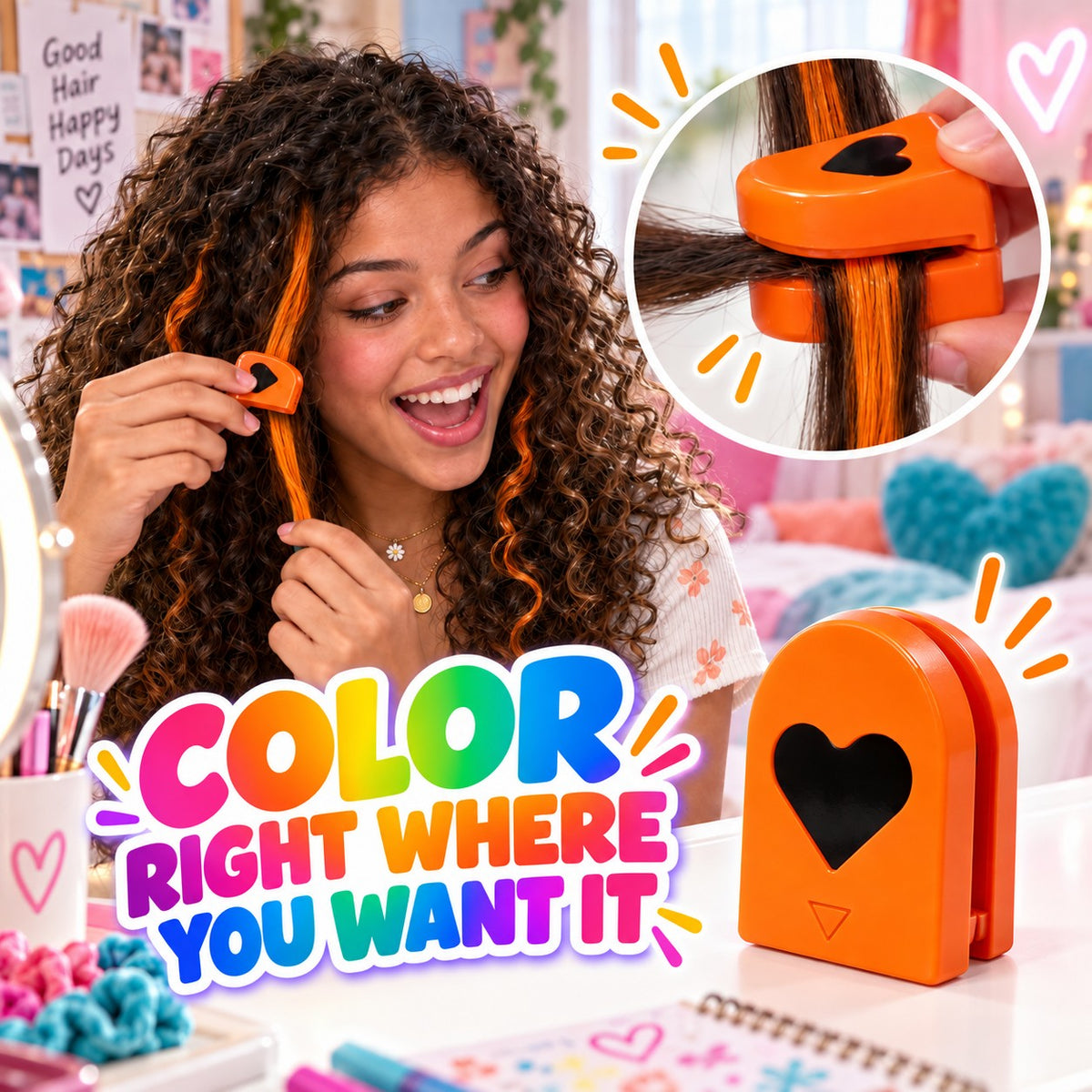 🌈FLASH 66% OFF – 12-Color Washable Hair Chalk