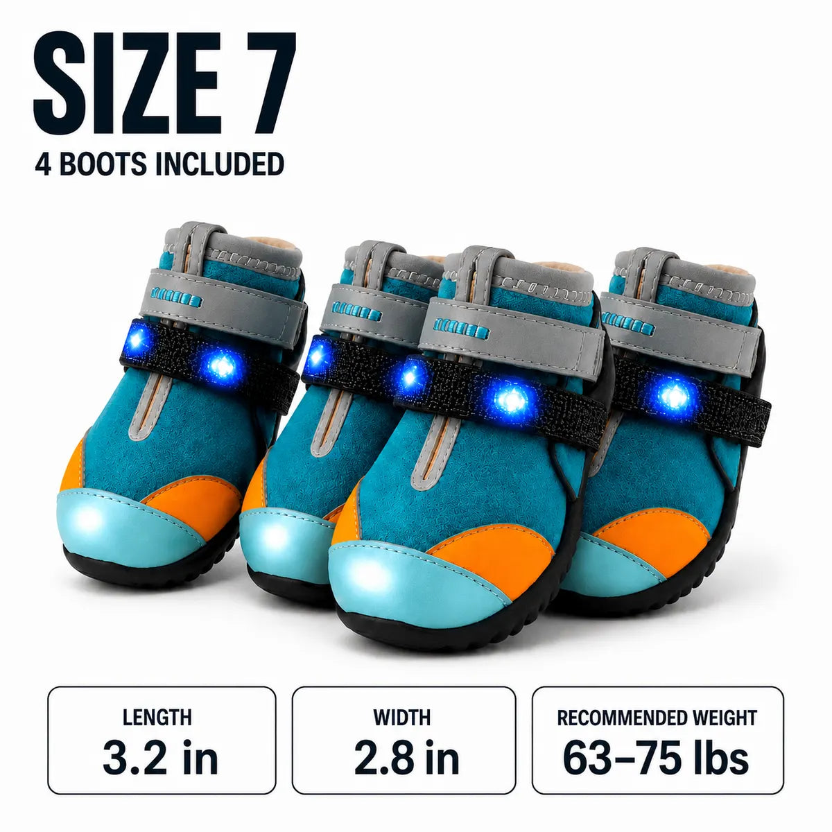 Noxivelle® LED Dog Shoes – Light Up Every Step