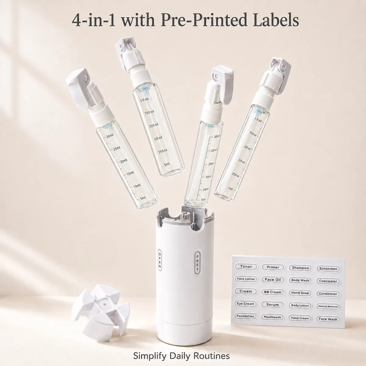 🔥 LAST DAY — 50% OFF | 4-in-1 Travel Liquid Dispenser（upsell）