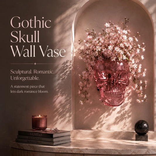 Dluvivo® Gothic Skull Wall Vase