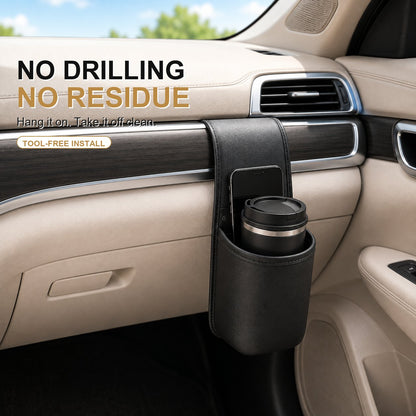 🚗 Tavelyq® Removable Nano Gel Car Door Storage Pocket & Cup Holder