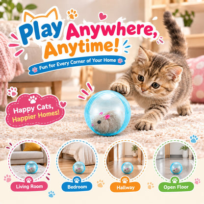 🔥 ENDING SOON — 70% OFF——SELF-ROLLING Cat Ball That Turns Bored CatsInto Play Mode