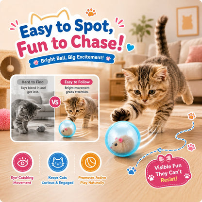🔥 ENDING SOON — 70% OFF——SELF-ROLLING Cat Ball That Turns Bored CatsInto Play Mode