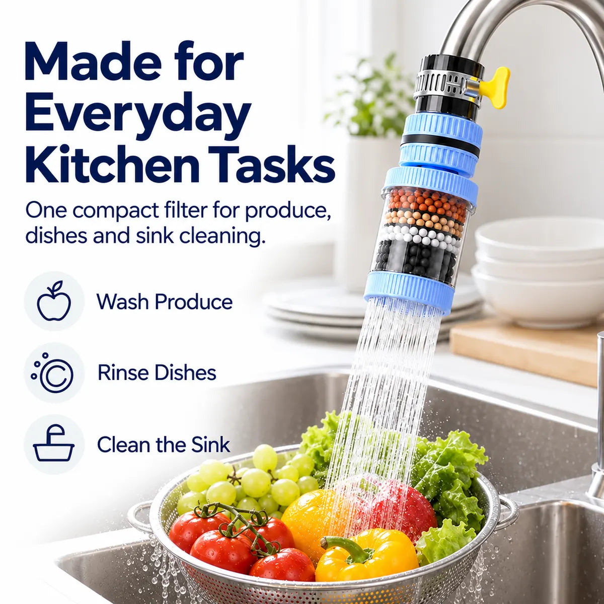 Limited-Time Deal – 360° Swivel 6-Stage Faucet Water Filter