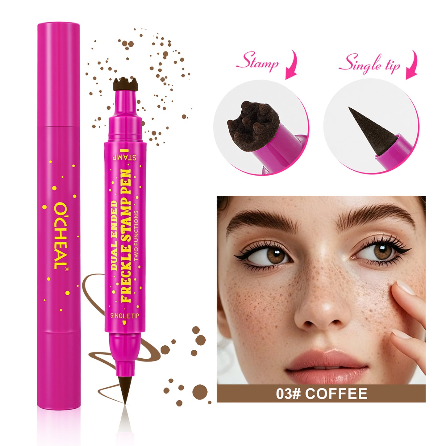 Dluvivo® Dual-Ended Freckle Stamp Pen