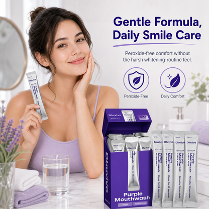 🔥 LAST CHANCE — UP TO 77% OFF — Dluvivo Purple Color-Correcting Mouthwash Sachets