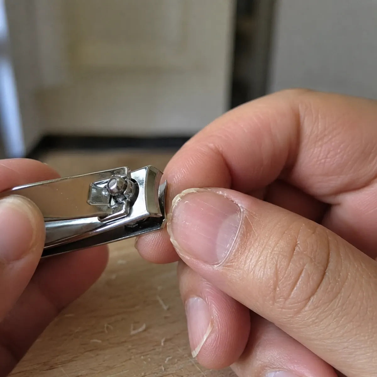 Other ordinary nail clippers creating scattered nail clippings and uneven edges