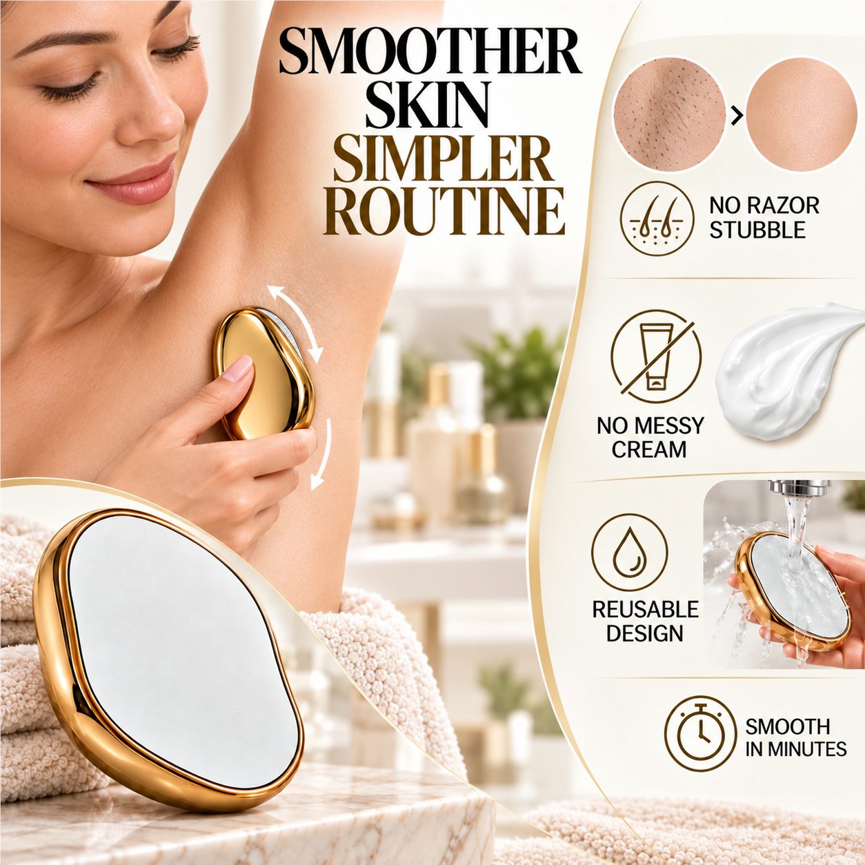 Smoother skin simpler routine crystal hair eraser feature image