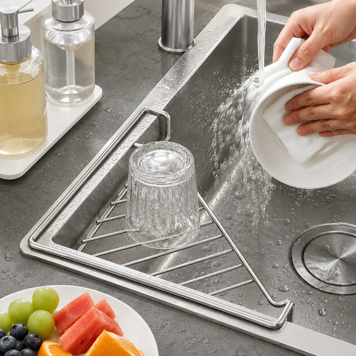 Stainless Steel Corner SinkRack（upsell）