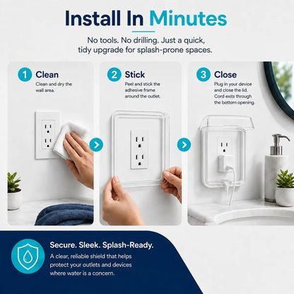 ClearFlip®-HOME OUTLET COVER 💦 🔌 Bathroom Switch & Socket Splash-Proof Cover