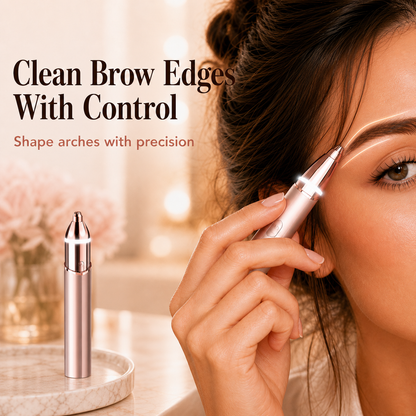 🔥 LAST DAY 50% OFF-Dual-Head Electric yebrow Trimmer Rechargeable Rose